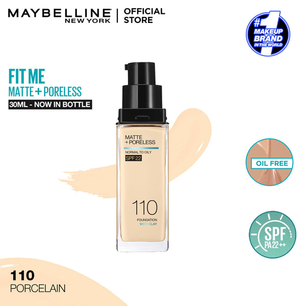 Maybelline - Fit Me Matte + Poreless Liquid Foundation SPF 22 - 110